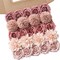 Gradient Pink & Purple Artificial Flower Combo Box – Faux Silk & Foam Roses with Leaves for DIY Wedding Bouquets, Centerpieces, Baby Shower & Party Decor